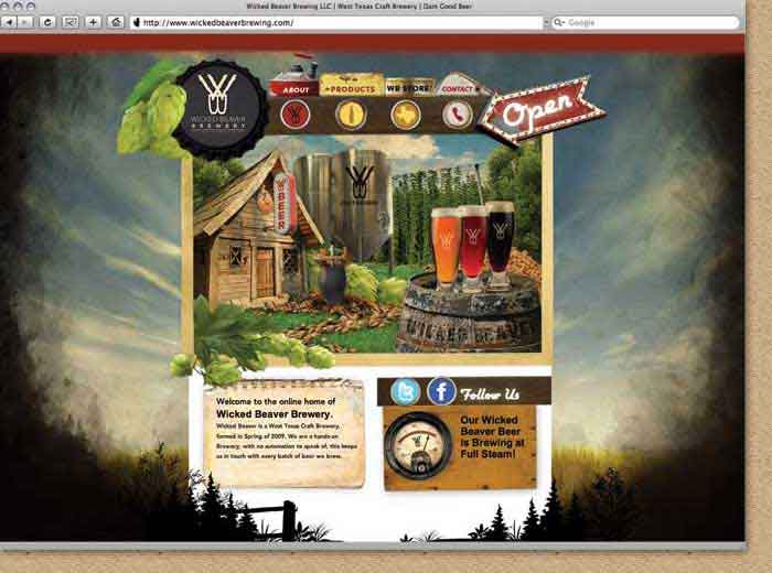 Wicked Beaver Brewing Company Website