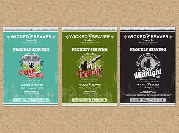 Wicked Beaver Bar Posters