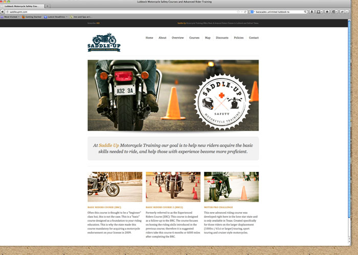 Saddle-Up Motorcycle Training Website