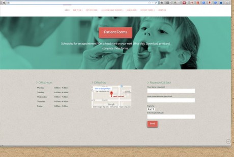 Doctor Web Design for Ear Nose and Throad Doctor Website