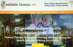 pediatric therapy website design